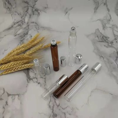 rollo de cristal vacío de 5ml 10ml 15ml en bola de acero inoxidable de las botellas 304