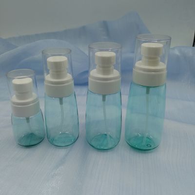 El cuidado personal 60ml azul transparente Petg embotella el rociador ultra fino