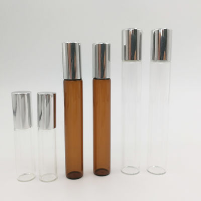 rollo de cristal vacío de 5ml 10ml 15ml en bola de acero inoxidable de las botellas 304