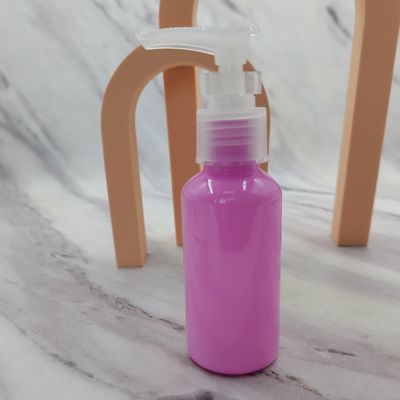 Azul claro verde claro de la serie del viaje de Skincare 75ml del animal doméstico de la bomba de la botella de la púrpura determinada del rosa