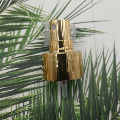 El oro brillante metalizado perfuma 28/410 bomba del espray de la niebla