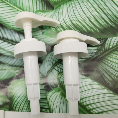 color blanco 38/400 de la bomba del dispensador de la loción de la salida 4.0cc para el lavado del baño y del cuerpo