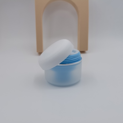 Los Pp redondos doblan el tarro cosmético de la crema 100g para la crema hidratante del cuidado de piel
