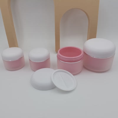 Los Pp redondos doblan el tarro cosmético de la crema 100g para la crema hidratante del cuidado de piel