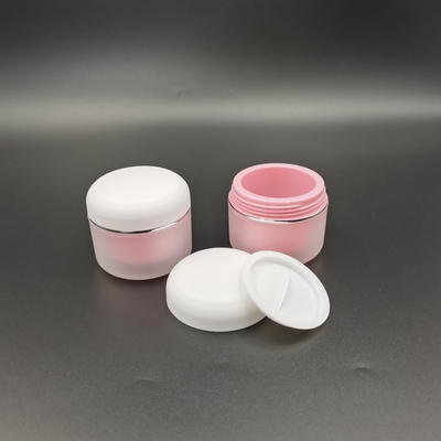 Los Pp redondos doblan el tarro cosmético de la crema 100g para la crema hidratante del cuidado de piel