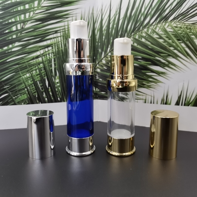 El actuador 15ml, 20ml, 30ml de la loción metalizó para la botella privada de aire plástica del suero de la loción