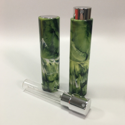 Color modificado para requisitos particulares 8ml de la botella de perfume recargable del modelo plástico del mármol de la inyección
