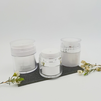 15 / herramientas portátiles del maquillaje del viaje de la bomba 30/50g del tarro del envase fácil de utilizar cosmético poner crema de acrílico vacío privado de aire de la botella