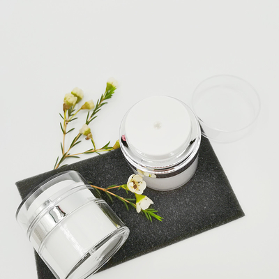 15 / herramientas portátiles del maquillaje del viaje de la bomba 30/50g del tarro del envase fácil de utilizar cosmético poner crema de acrílico vacío privado de aire de la botella