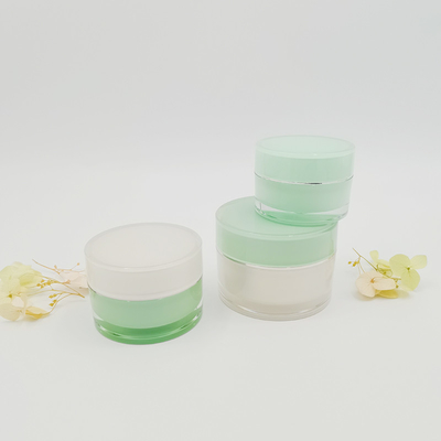 Tarro cosmético 15g 30g 50g alrededor de la crema de cara poner crema de acrílico vacía del tarro para el cuidado de piel