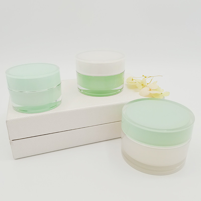 Tarro cosmético 15g 30g 50g alrededor de la crema de cara poner crema de acrílico vacía del tarro para el cuidado de piel