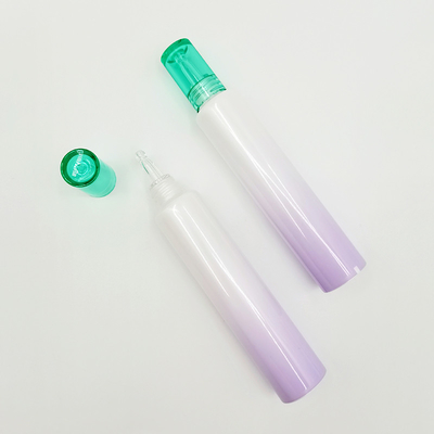 Diámetro vacío modificado para requisitos particulares 25m m del casquillo del claro de los tubos 20ml 40ml del apretón del color para el gel del ojo
